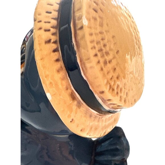 Blue Bird Vintage Ceramic Signed IVA Offering Speckled Blue Easter Egg - Picture 7 of 10